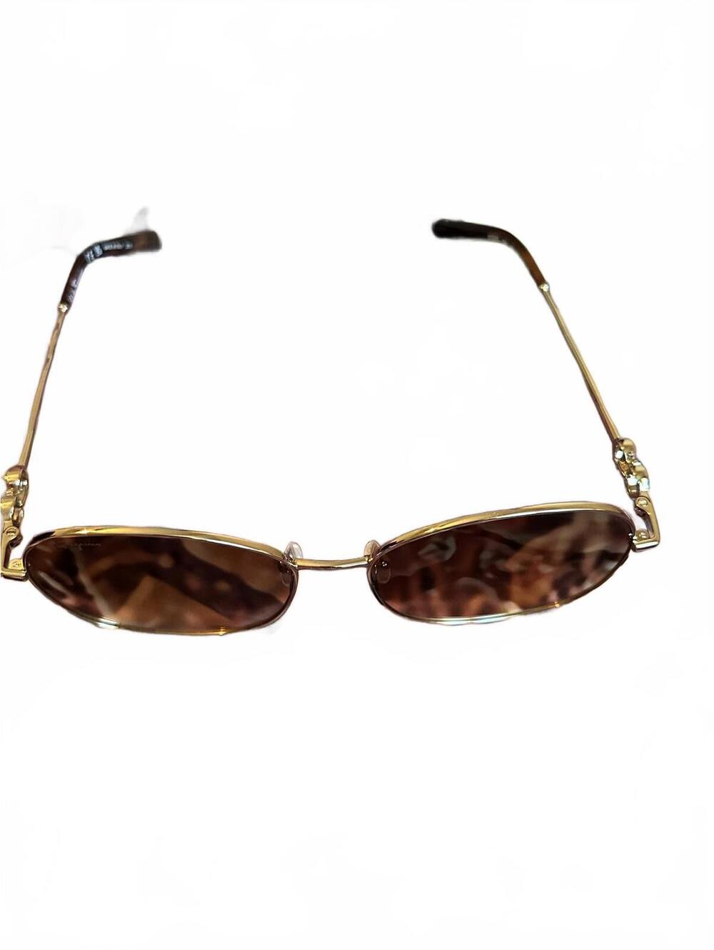 Ferragamo Gold Frame Sunglasses w/Brown Gradient Lenses - Picture 6 of 8